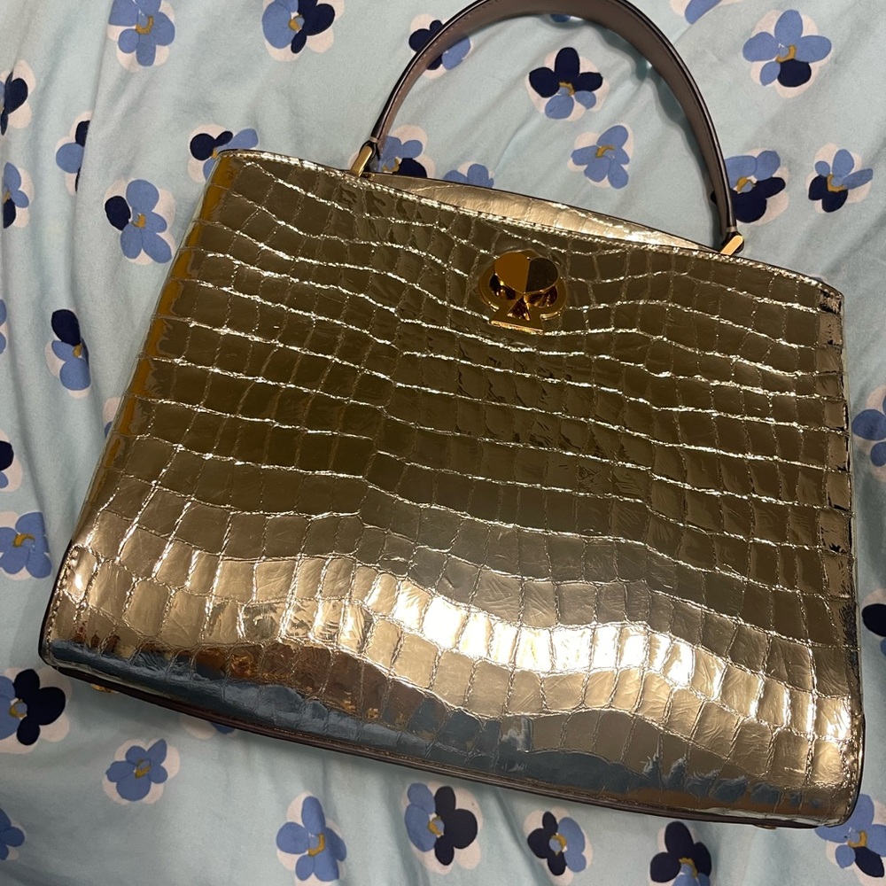 Gold Kate Spade purse